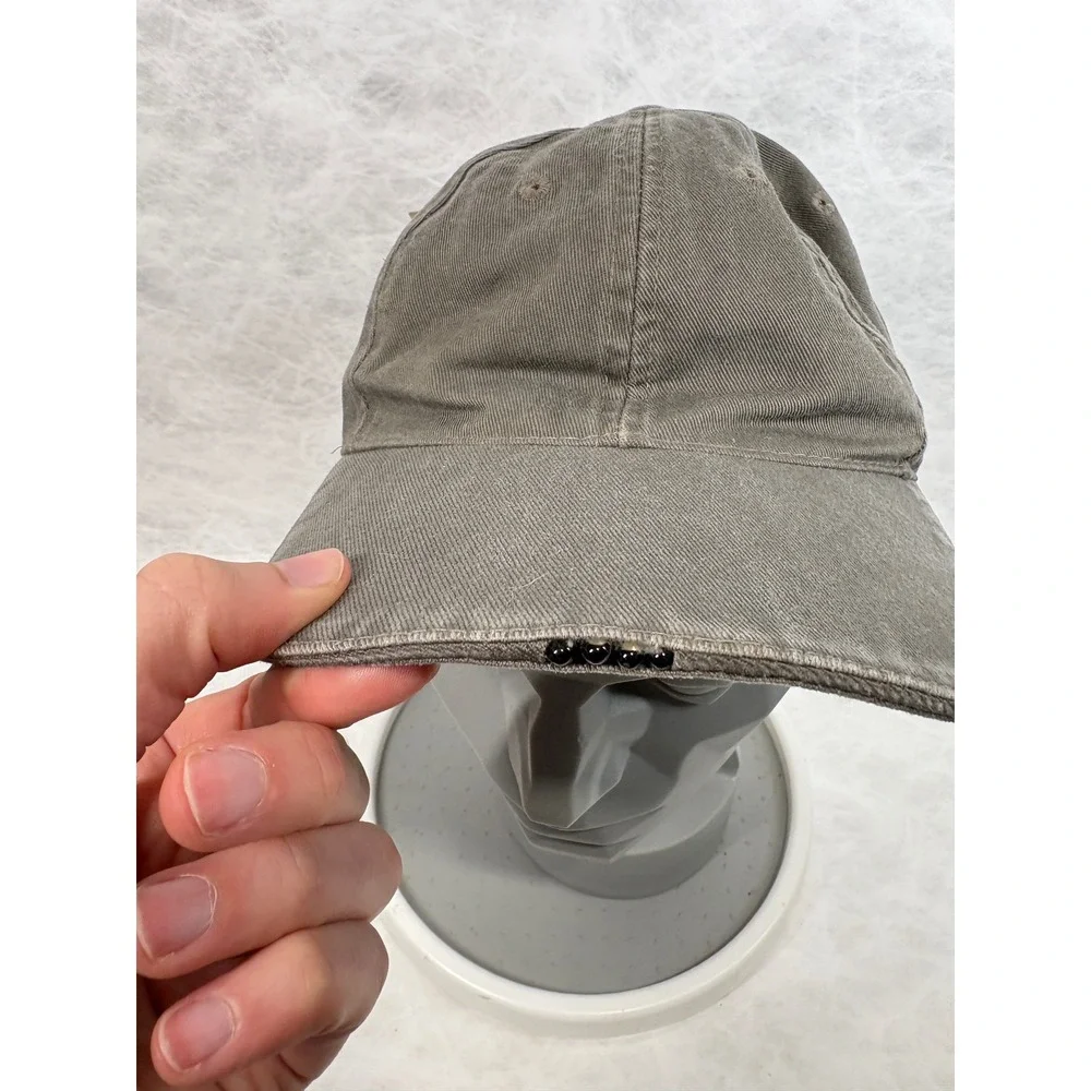 Restoration Hardware RH LED Baseball Cap Gray Washed Cotton Twill‎ Lighted Hat